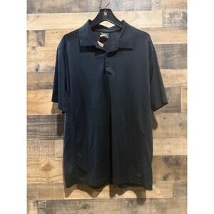 Nike Men’s Solid Dri-Fit Golf Polo – Black – XL – Used